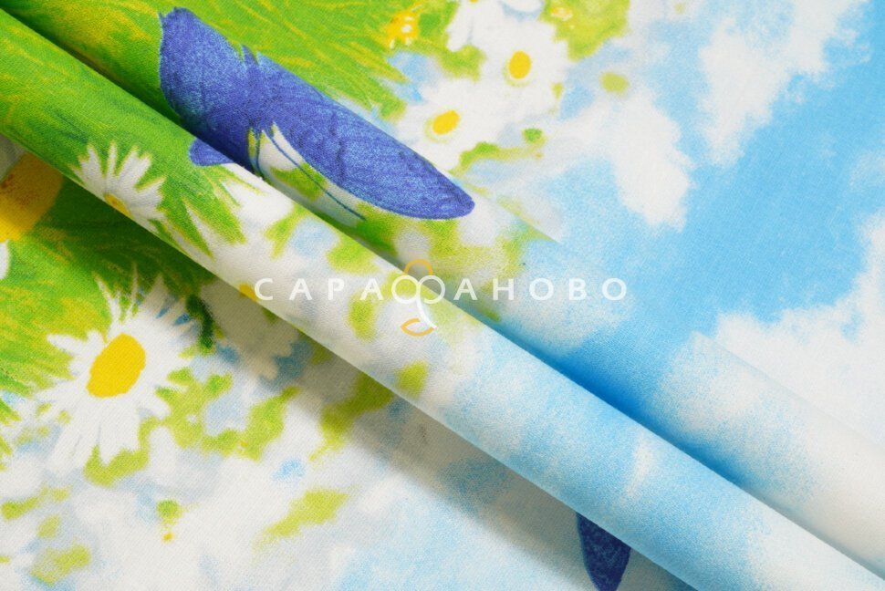 Ткань Бязь 220 см "Русское поле" рис 6394 вид 1, фото 8