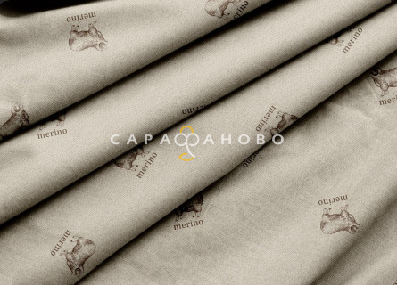 Ткань Перкаль 220 см "Барашек" рис 6829 вид 1