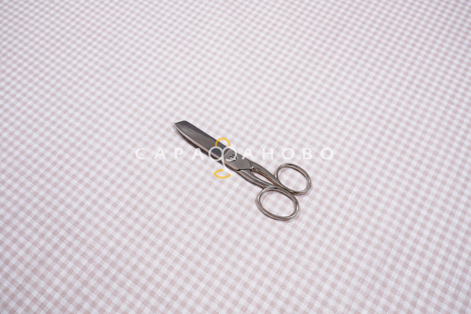 Ткань Бязь 150 см 120 г/м2 рис. 159 Клеточка, 1/1 Вид бежевый, фото 6