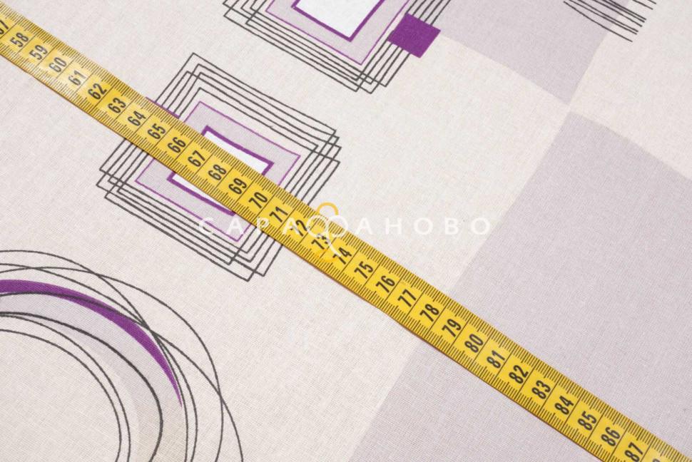 Ткань Бязь 150 см 120 гр рис. 172 Графика, 1/2 Вид шоколад, фото 7