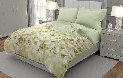 Ткань Перкаль 220 см 125 г "ЭЛИТ" рис 200271 Магнолия (компаньон)
