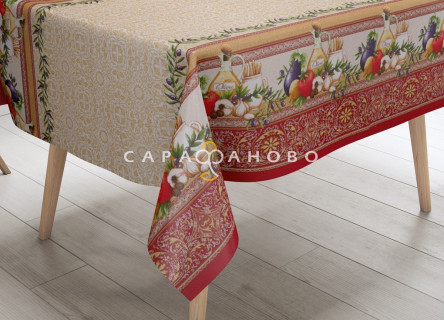 ткань рогожка 150 см "Изобилие" рис 10715-1