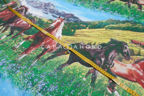 Ткань Бязь набивная 150 см 120 гр рис 1454