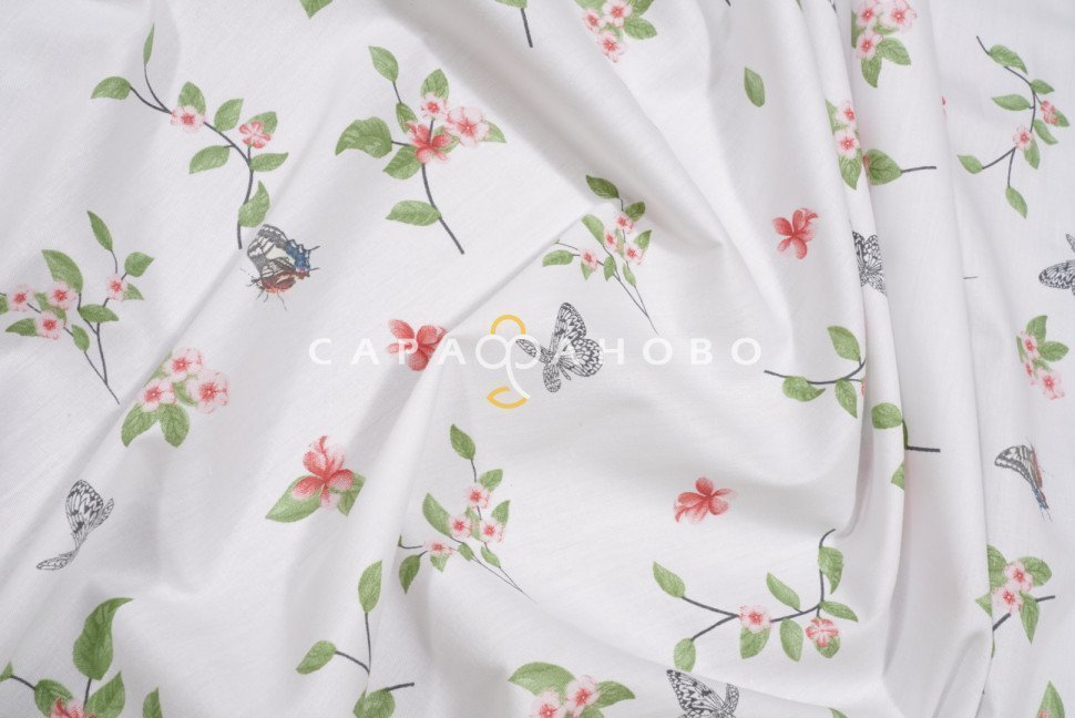 Ткань Сатин 220 см рис  120В, фото 4