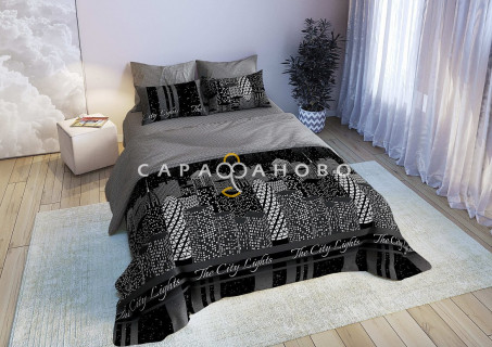 Ткань Перкаль 220 см рис. Нью-Йорк 1 (основа)