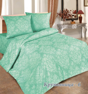Ткань поплин 220 см "Кружевница" рис 10425 вид 6