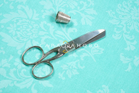 Ткань поплин 220 см "Кружевница" рис 10425 вид 6