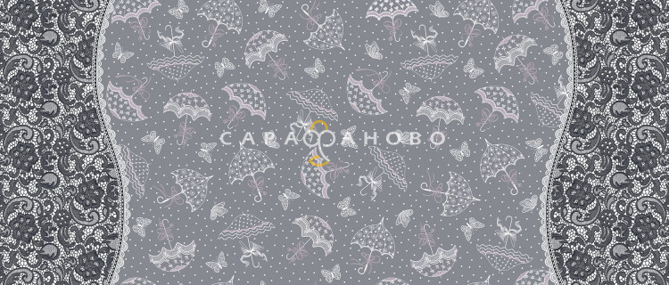 Ткань Рогожка 150 см "Беатрис" рис 30045 вид 2