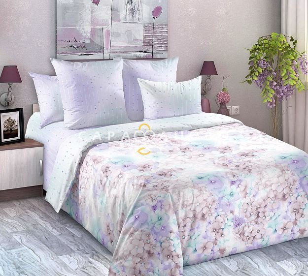 Ткань Перкаль 220 см "ЭЛИТ" рис 660911 Наоми (основа), фото 1
