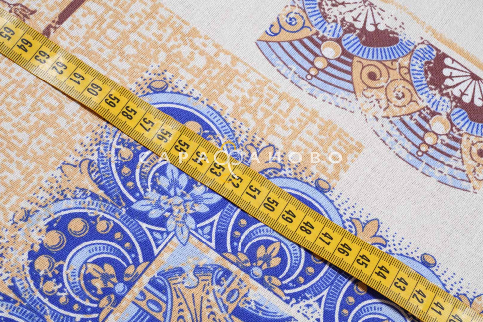 Ткань Бязь 150 см 140 гр рис. 7в1/1 Арабески, фото 5