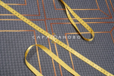 Ткань Сатин 220 см "Шарль Графит" рис 23002-3