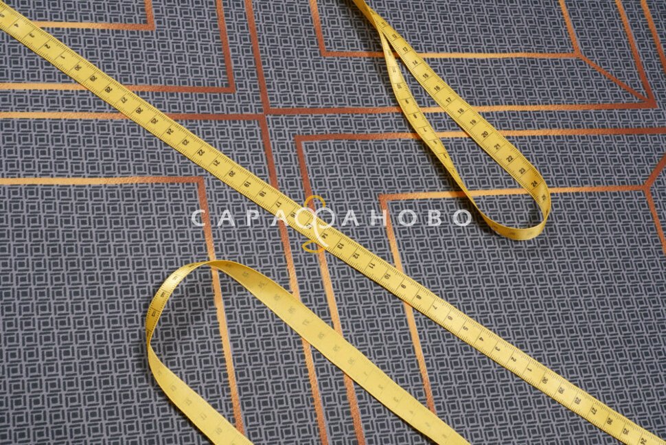 Ткань Сатин 220 см "Шарль Графит" рис 23002-3, фото 4