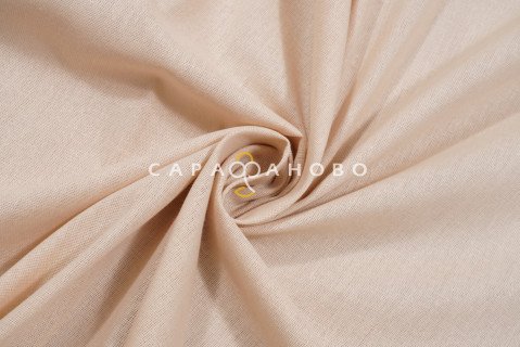 Ткань Бязь 150 см 140 гр. рис. 1/1 Бежевый