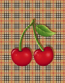 Ткань Полотно вафельное 50 см рис 29029 вид 1 Cherry
