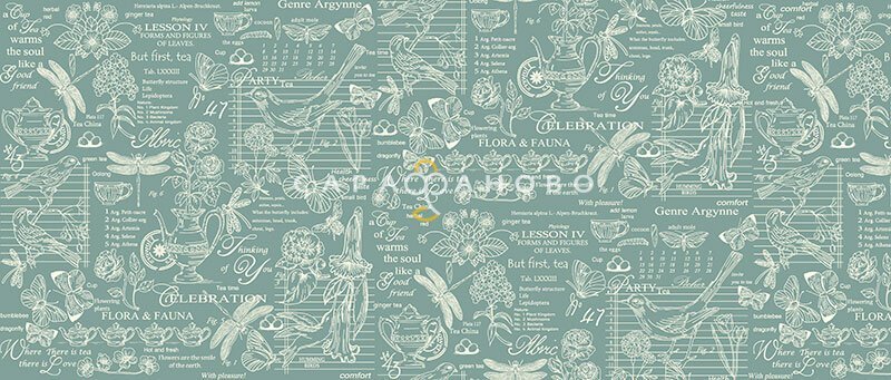 Ткань Рогожка 150 см "Версаль" рис 30098 вид 1, фото 9
