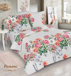 Ткань поплин 220 см "Романс" рис 12496 вид 1