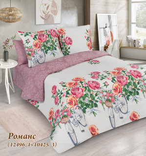 Ткань поплин 220 см "Романс" рис 12496 вид 1