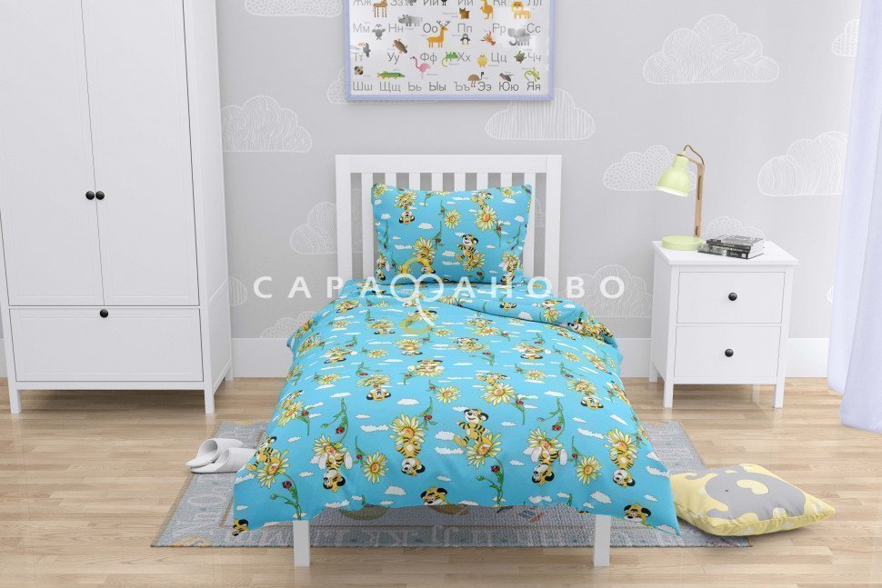 Ткань Бязь 150 см рис. 2997-4 "Тигрята", фото 1