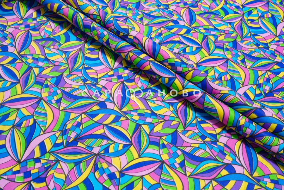 Ткань бязь 150 см плательная коллекция рис 1587, фото 1