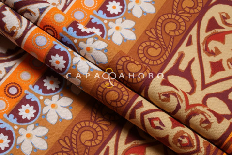 Ткань поплин 220 см "Каракас" рис 4600 вид 1