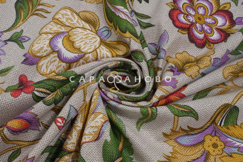 Ткань Бязь 220 см рис. 10206-1 Роскошь (основа)