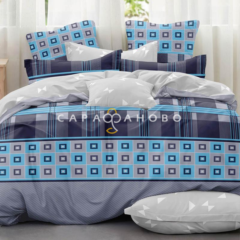 Ткань Поплин 220 см 110 гр диз 36 "Квадро", фото 1