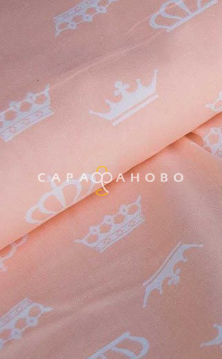 Ткань Бязь детская 150 см 120 гр Короны 1694-4, фото 1