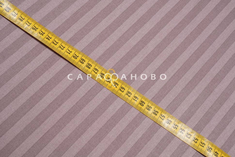 Ткань Поплин-страйп 220 см рис. 12245/5 Какао, фото 5