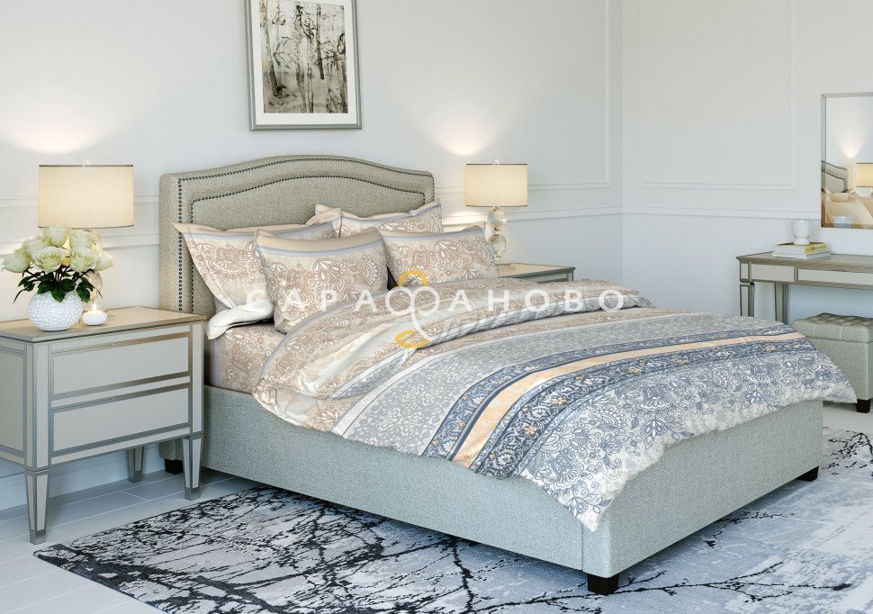 Ткань Бязь 220 см рис. 5229-1 "Кружевное настроение", фото 1