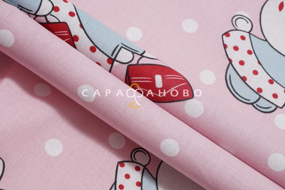 Перкаль 150 см набивной арт 140 рис 13401 вид 1 "Зайчики", фото 6