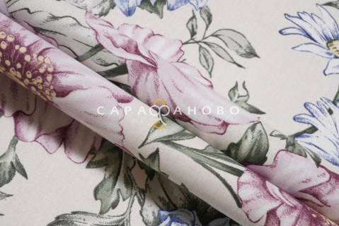 Ткань поплин 220 см "Саломея" рис 11394-1