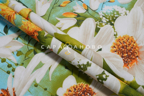 Ткань Бязь 220 см рис Солнечный денек 4678/2