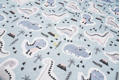 Ткань Перкаль 150 см набивной арт 140 рис 13431 вид 2 Диномания