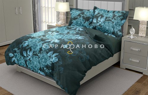 Ткань Перкаль 220 см рис. 207653 Золотая нить (основа)