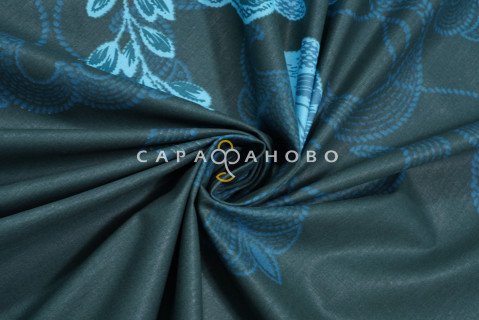 Ткань Перкаль 220 см рис. 207653 Золотая нить (основа)