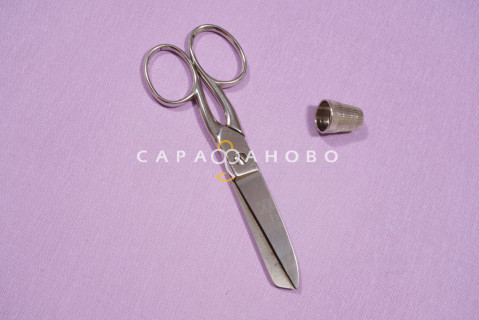 Ткань Бязь 150 см 120 гр рис. Сиреневый вид 2/3
