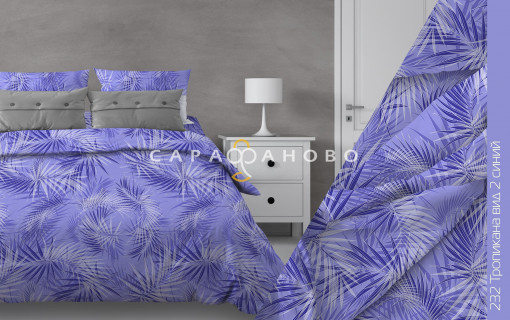 Ткань Бязь 150 см 140 гр рис. 232в2 Тропикана
