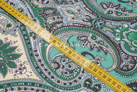 Ткань Бязь 220 см 120 гр рис 3019/1 зеленый