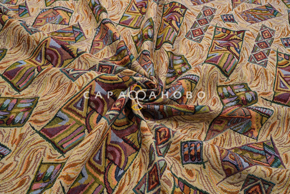 Ткань Гобелен жаккард 150 см рис JY-019, фото 4