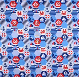 Ткань Вафельное полотно 150 см рис 9979-1