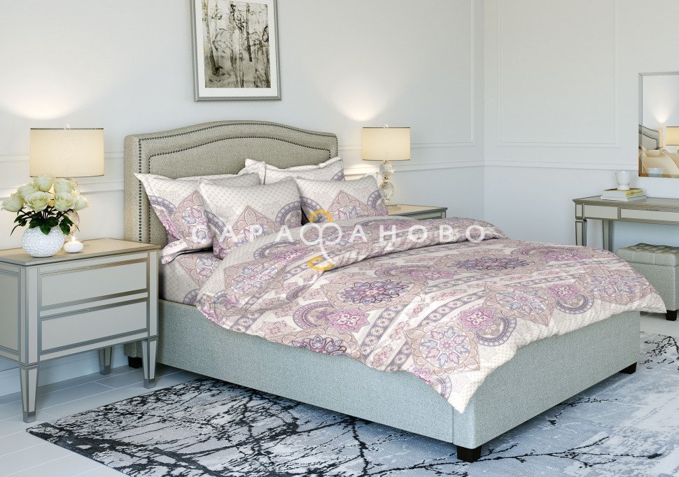 Ткань Бязь 220 см рис. 9175-1 "Диана", фото 1