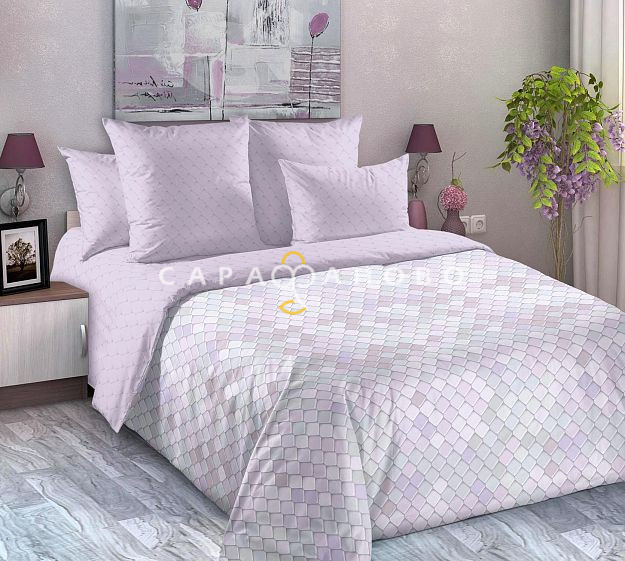 Ткань Сатин 220 см 120 гр рис Витражи вид 3 (основа) (На отрез), фото 1