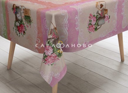 Ткань Рогожка 150 см рис. 11346-1 Ля Рошель