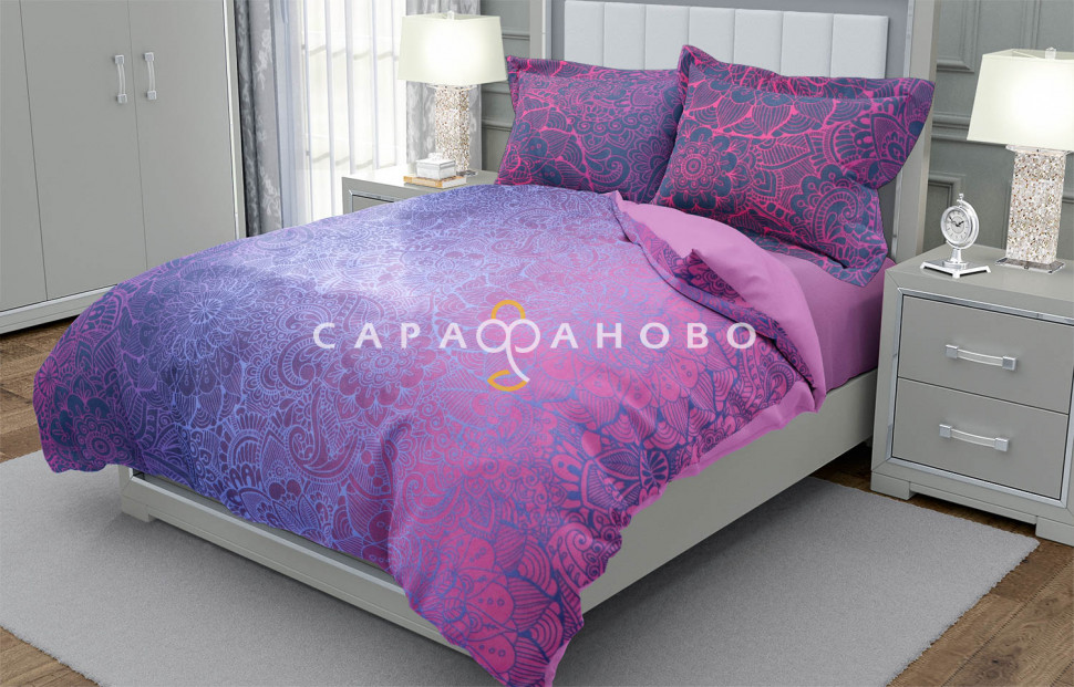 Ткань Бязь 220 см рис. 12492-1 Энигма, фото 1