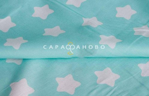 Ткань Бязь детская Звездочки арт 1737-16