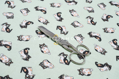Ткань Ситец 95 см рис 29150 вид 3 "Котики" На отрез