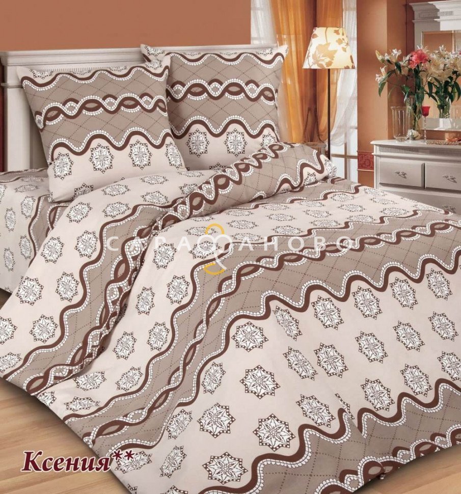 Ткань бязь 220 см компаньон к "Ксения" рис 10496 вид 1, фото 1