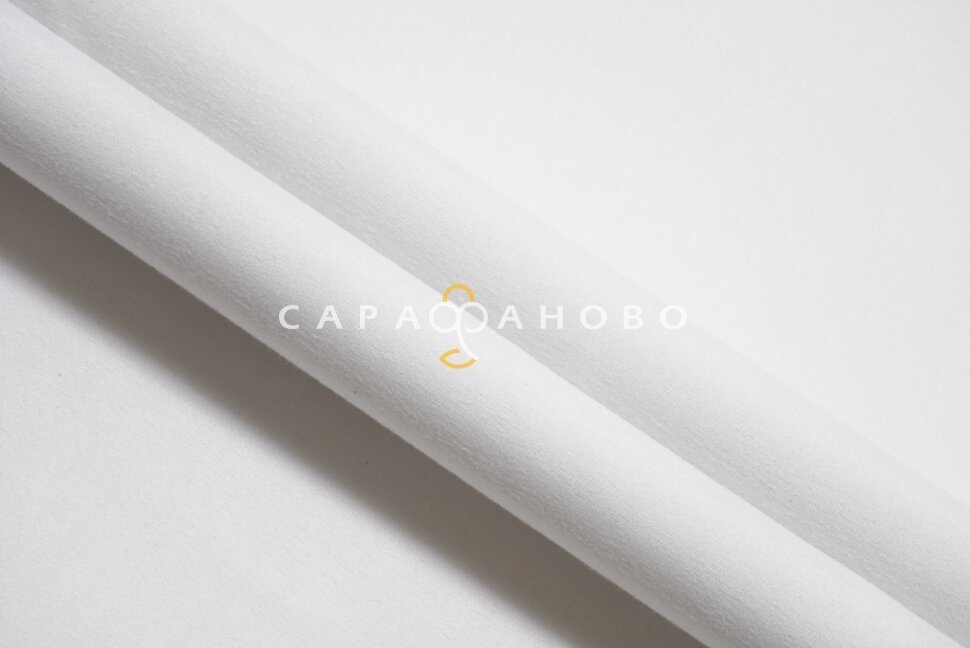 Полисатин однотонный 235 см рис Белый 115г, фото 3