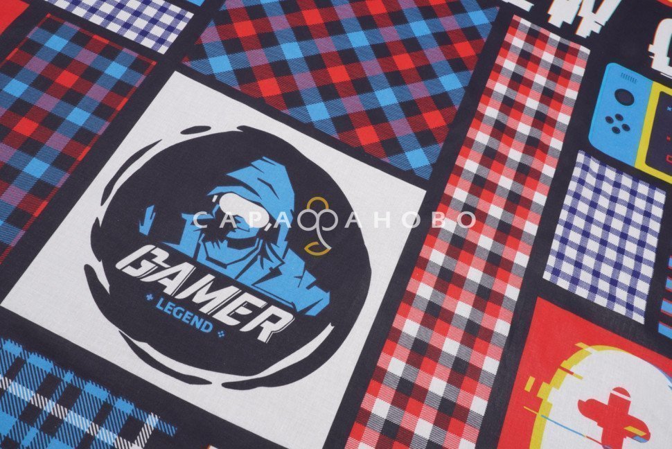 Ткань Перкаль 150 см Game рис 13111 вид 1 На отрез, фото 3