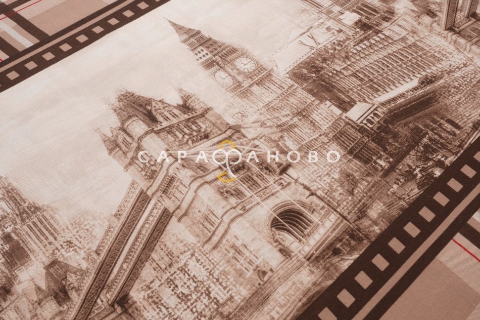 Ткань Бязь 220 см "Oxford" рис 6456 вид 1, фото 2
